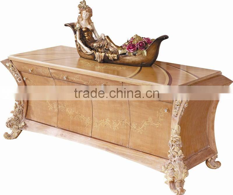 Fabulous French New Design Rococo Rose Vivid Wooden Carving Living Room Furniture Sofa Set