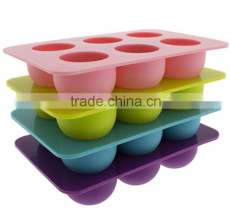 Silicone 6-Cavity Round Chocolate Truffle