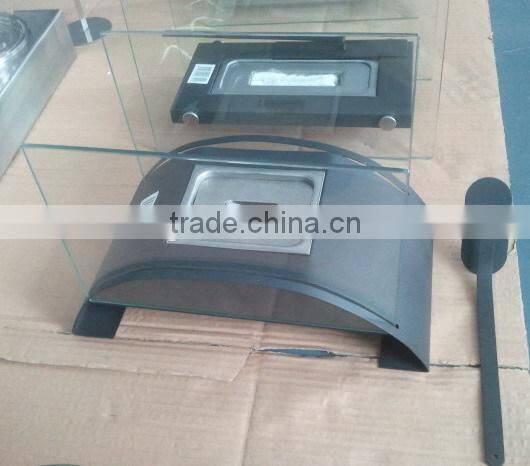 decorative bio fireplace with stainless steel box burner