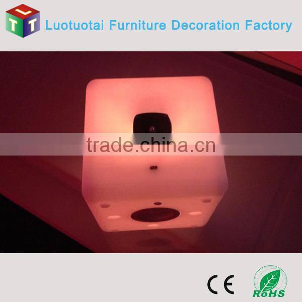 Plastic led music cube with multicolor change