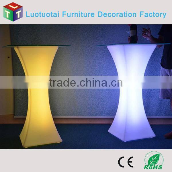 illuminated light up outdoor led bar furniture/led bar stand table