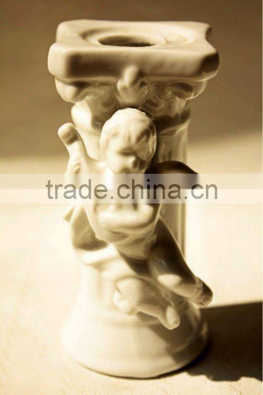 white porcelain angel figurines