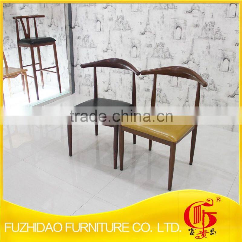 New design!!! Backrest iron dining chair