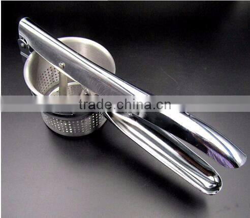 cy281 Practical Manual Press Mashed 430 Stainless Steel Potato Masher Ricer Puree Vegetable Fruit Juicer