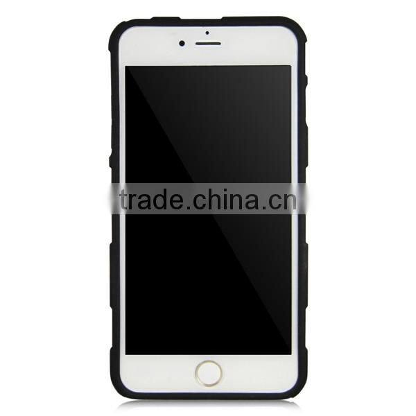 Black TPU+PC creative phone case (with notch) for iPhone 6/plus