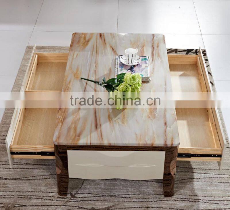 rose golden noble coffee table