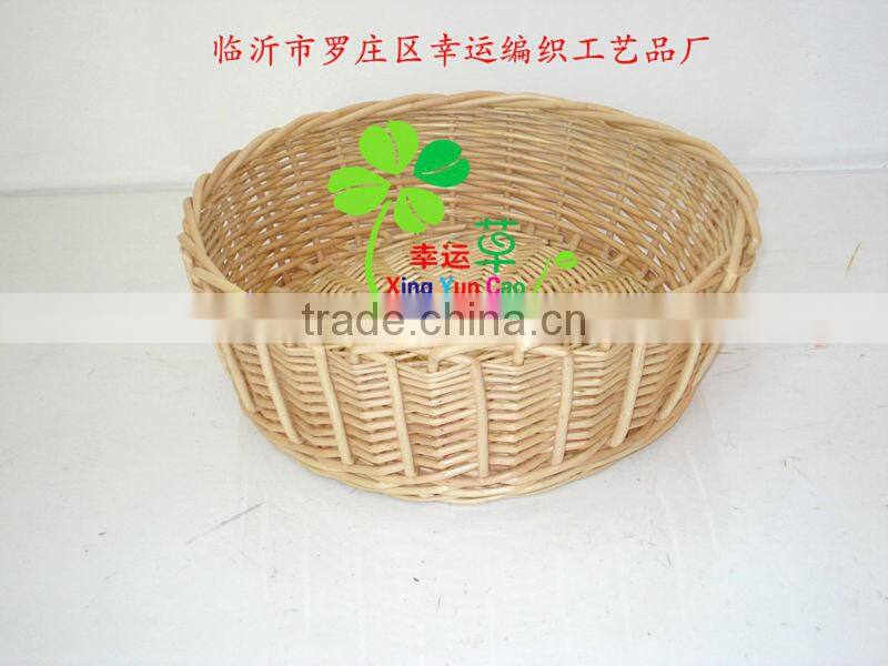 nature wicker gift basket with liner
