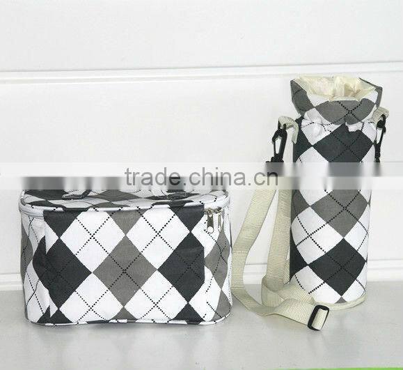 PE cooler bag for frozen food & bottle bag for keep the foods' warm