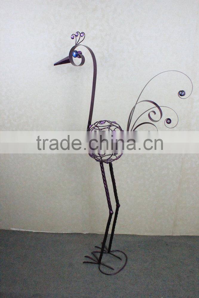 Metal peacock garden decoration