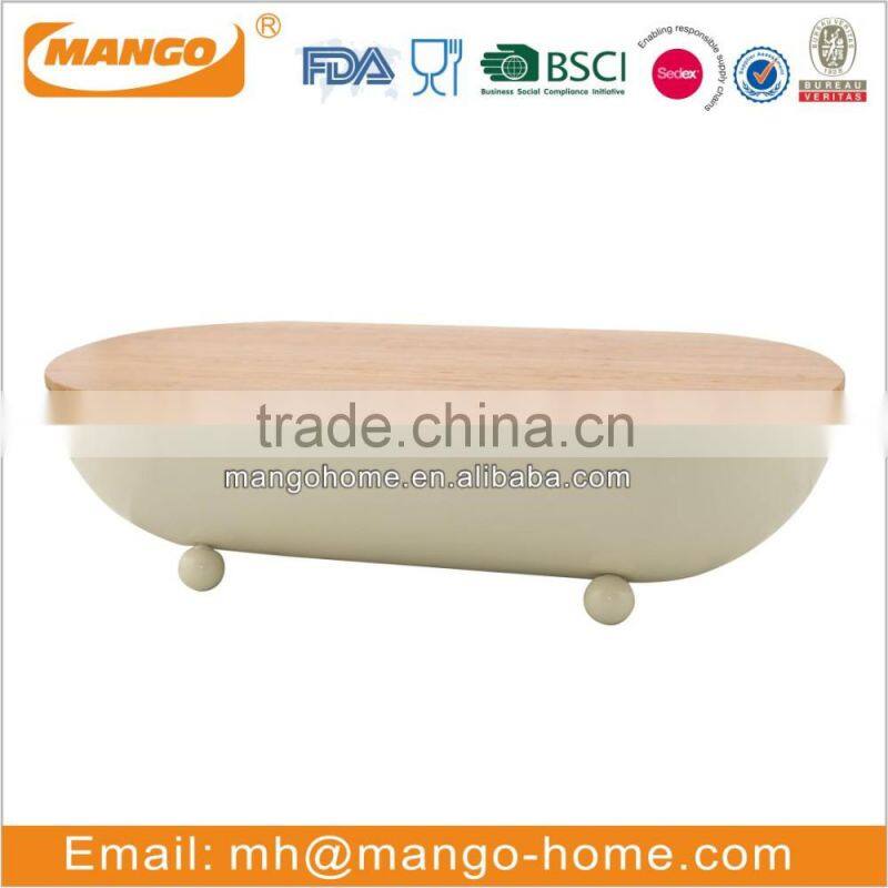 Eco-Friendly Bread Storage Bin with Bamboo Lid