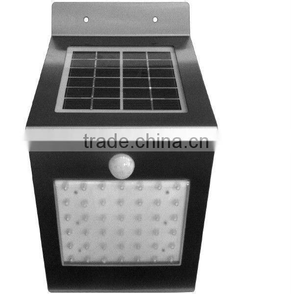 solar motion sensor security led outdoor wall light