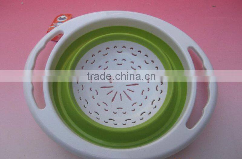 silicone washing mesh foldable basket