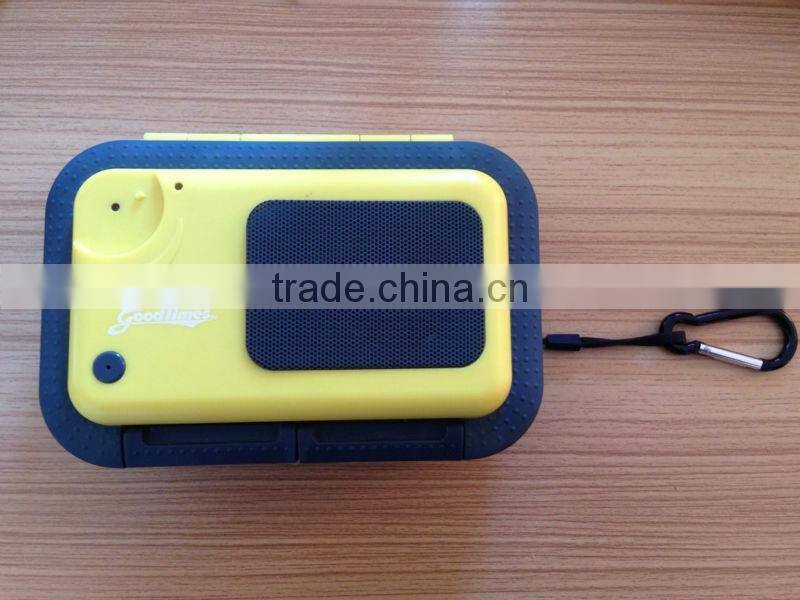 Must-Have outdoor beach item waterproof speaker case transparent for iphone ipad using PVC+ABS material