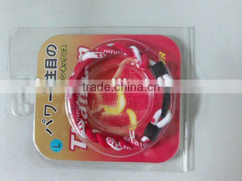 2015 negative ion titanium weaving bracelet
