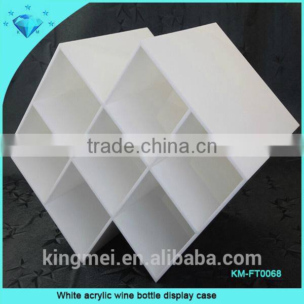 White acrylic decorative wine bottle holders