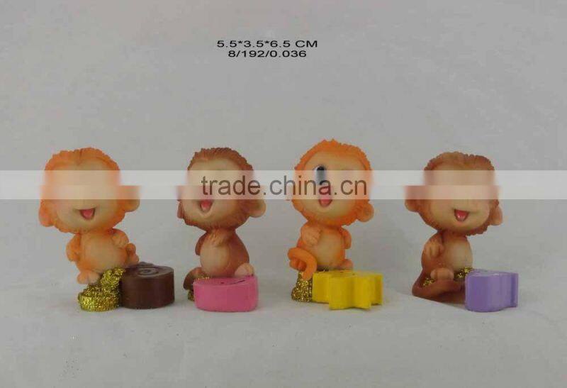 2016 new year decoration mresin onkey for sale