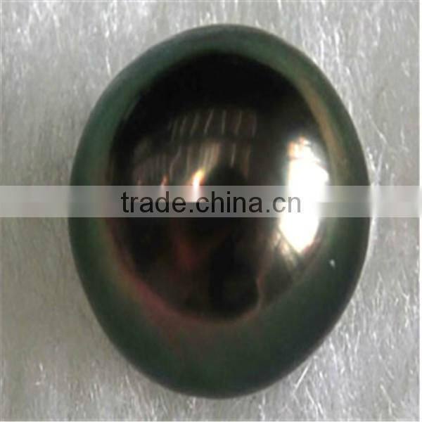 Grade AAA 10-11mm black round tahitian loose pearls