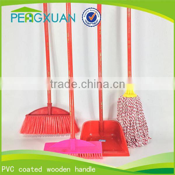 120 cm length pvc coated painted broom sticks for Cleaning Tools
