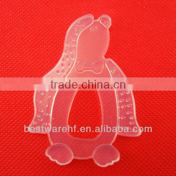 2013 Colorful Food Grade Soft Horse shape silicone baby teether/silicone baby products baby bottle and teether with handle