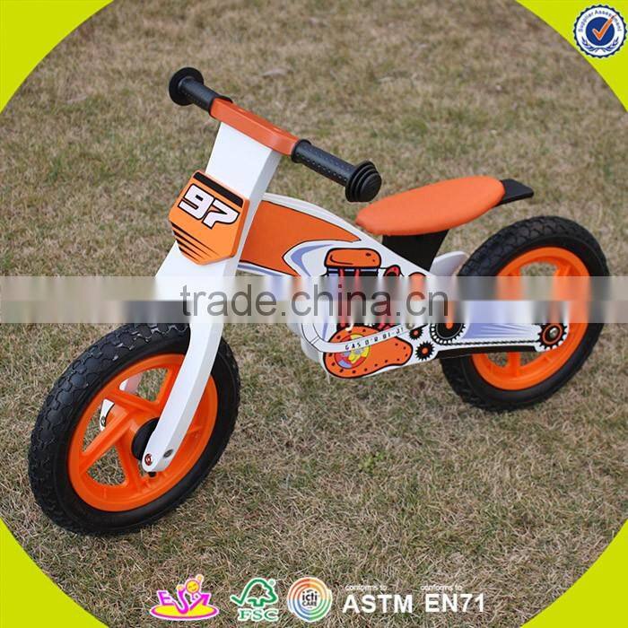 2017 hot sale kids wooden bike,popular wooden balance bike,new fashion kids bike W16C157