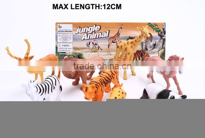 popular mini item ABS model zoo animal toy for kids with 7P