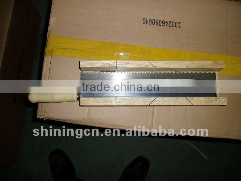 mitre box with wooden