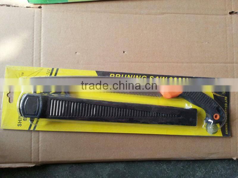 long handle pruning saw, high quality carbon steel plastic handle pruning saw