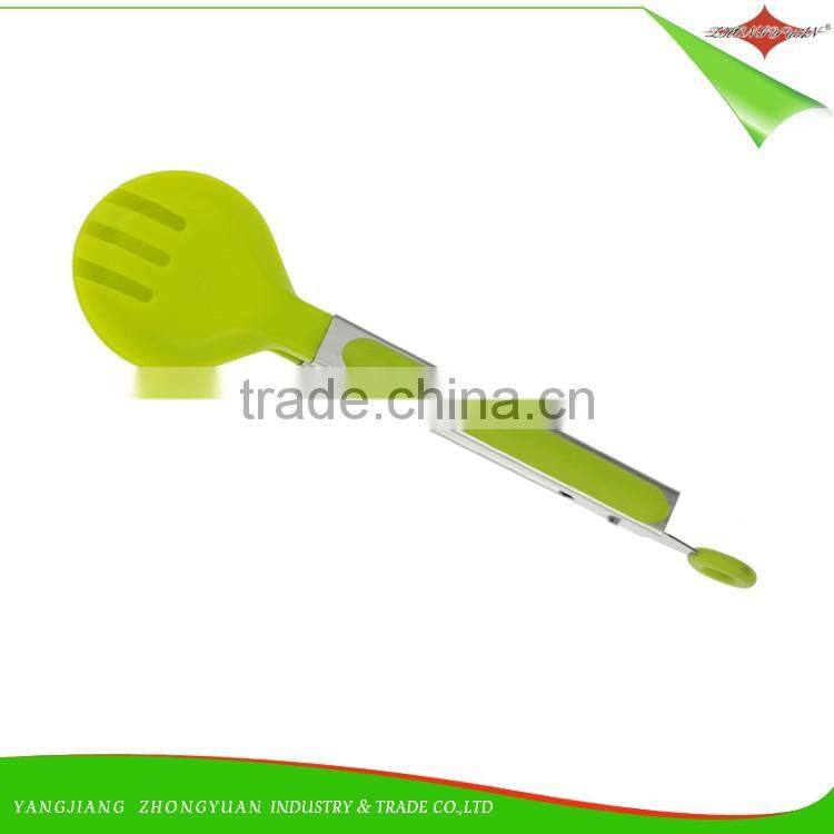 ZY-H3008 9" 100% Food Grade Non-Stick Kitchen Utensils Food Tongs