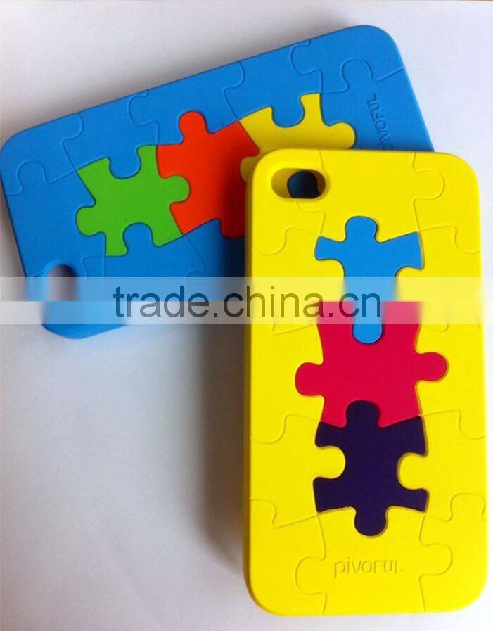 Puzzle mobile phone cover case for iphone 4,4s