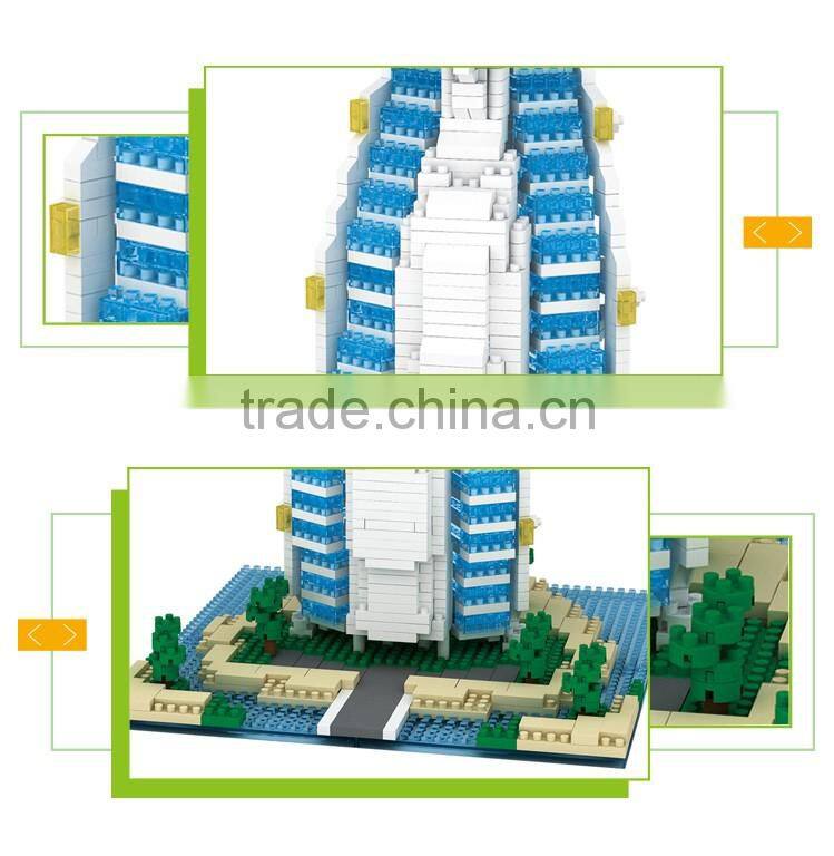 Hot selling lugger hotel toys adult games building play and learn blocks