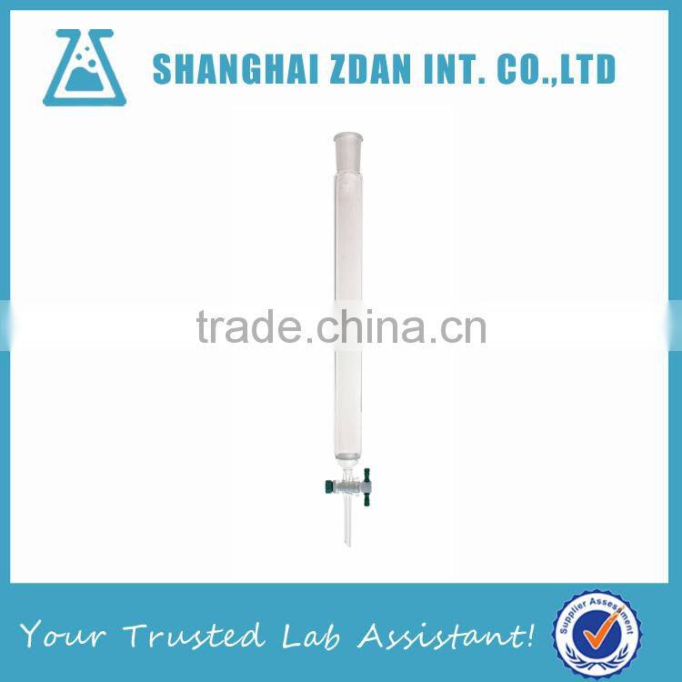 Glass column chromatography, Fritted Disc 24/40 PTFE stopcock