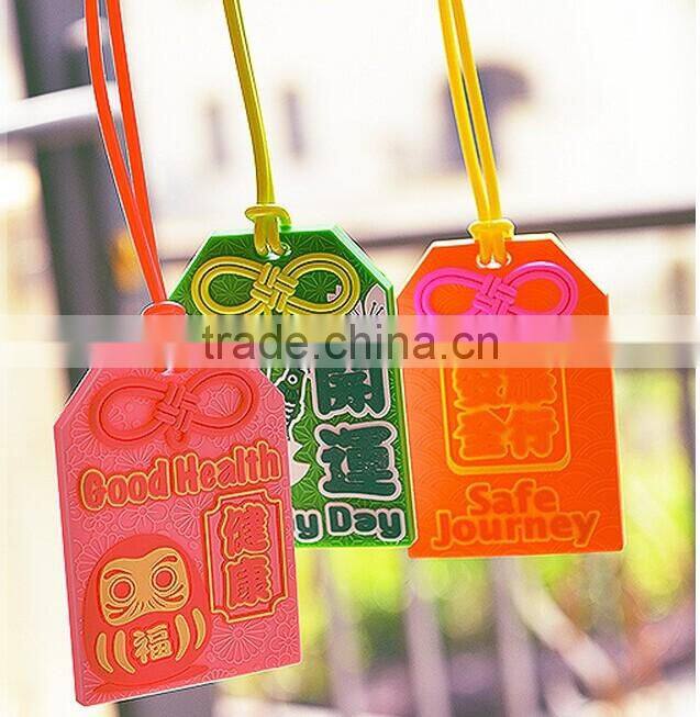 Personalised soft pvc 3D luggage tag wedding favor
