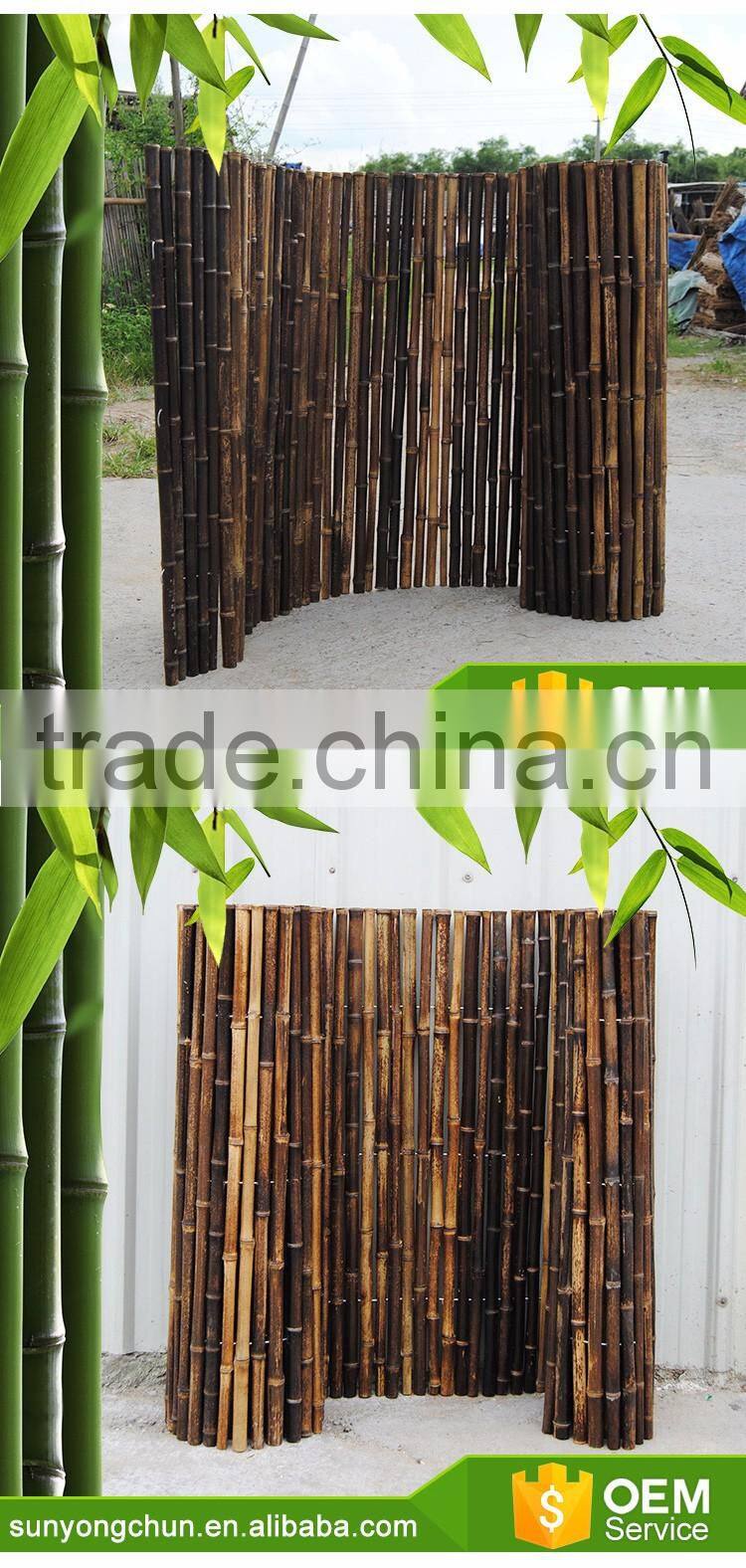 Privacy natural golden color reed fence curtain fencing for gardening