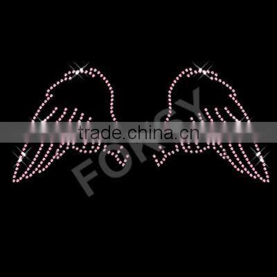 Heat transfer iron on motif Citrine Angel Wings