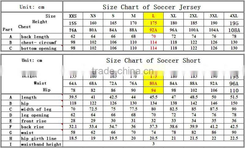 Hongen apparel subliamtion teenage stripe short sleeve soccer set