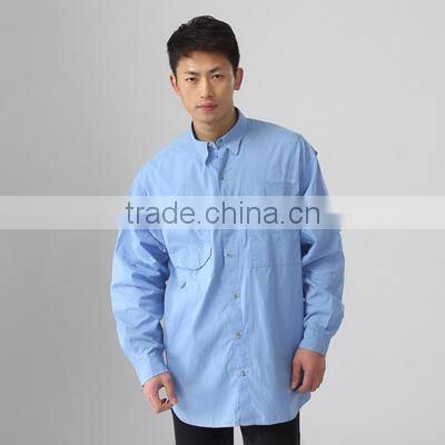 2017 mens shirt cotton custom fishing shirts custom-made