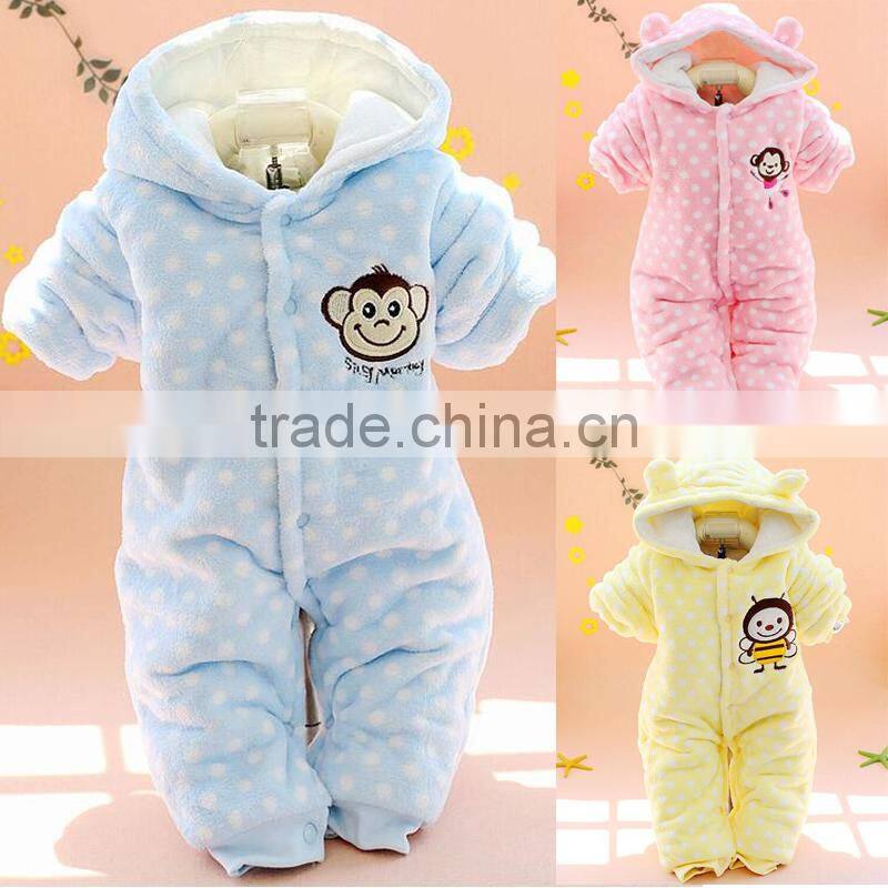 New Design 100% Cotton Casual Baby Clothing Sets long sleeved In Winter