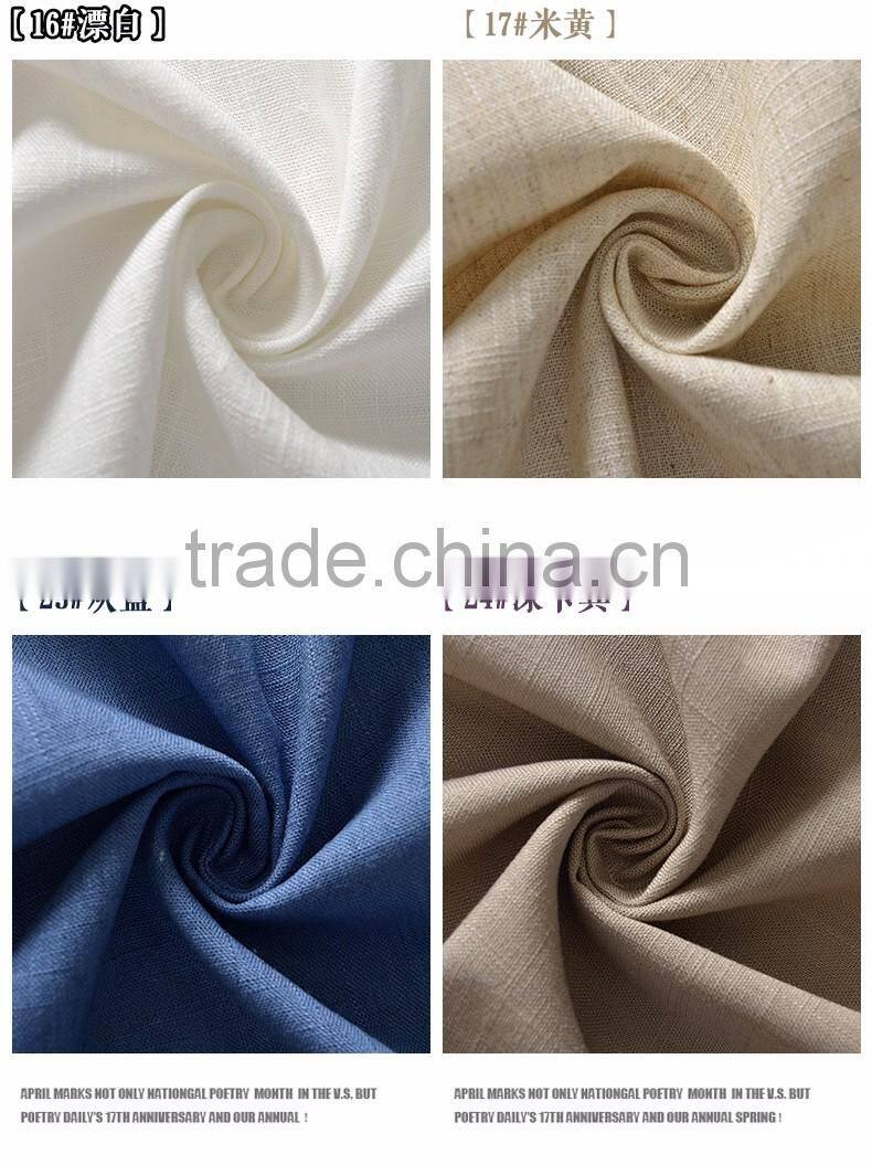 high quality 100% pure linen yarn dyed textile