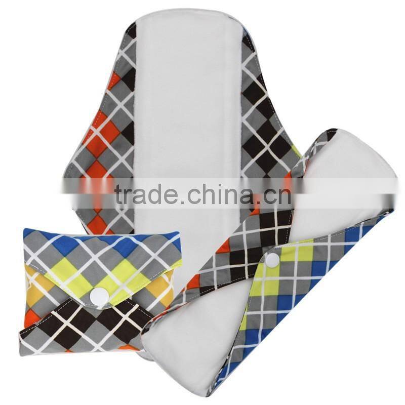 New OEM Sanitary Napkin washable Bamboo modern cloth menstrual pads