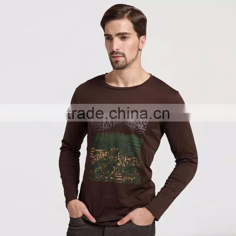2017 Latest design plain fashion long sleeve shirts for men