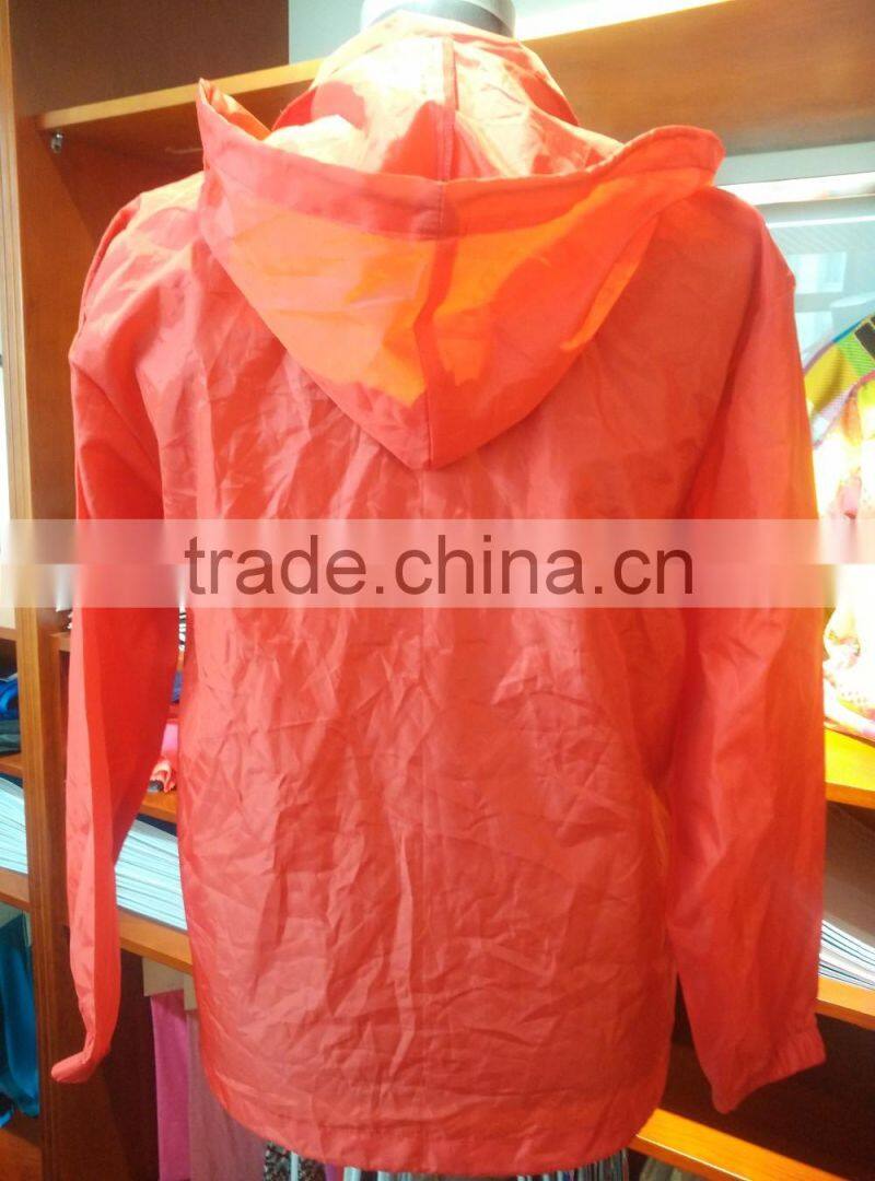 Popular hot selling polyester rain jacket for man