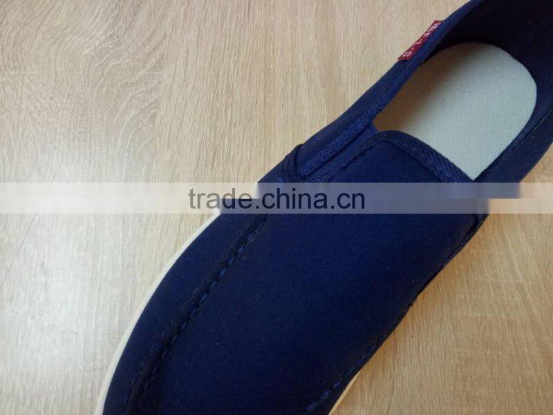 GZY Made in china hot sale canvas good quality men shoes slip on flange