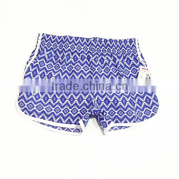 2015 Fashion Microfiber Girls Prints Short Stock Product