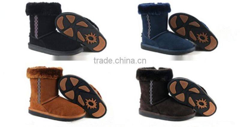 suede leather boot in stock wholesale kids boots and women boots