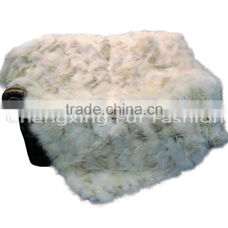 CX-D-122 Living Room Rug , Customized Living Room Fox Fur Rug Shaggy Carpet Rugs