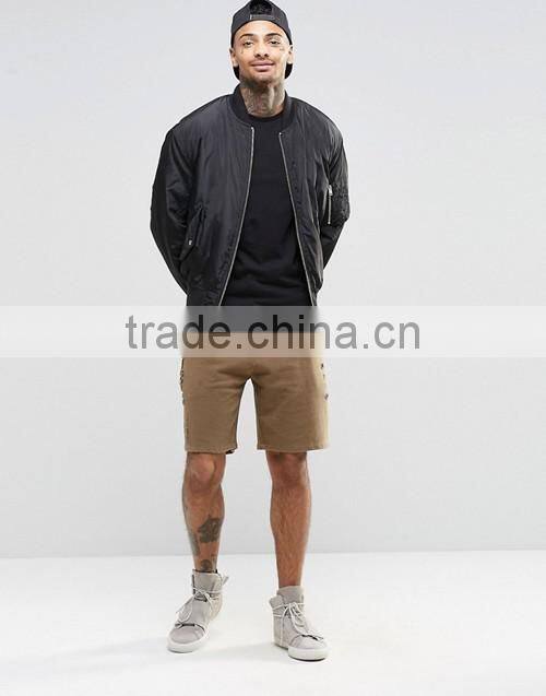 2016 Longline short sleeves plain crewneck slim fit muscle t shirt wholesale