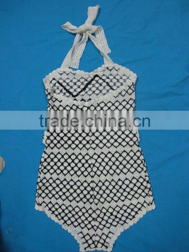 hot sexy girls beach crochet bikini set