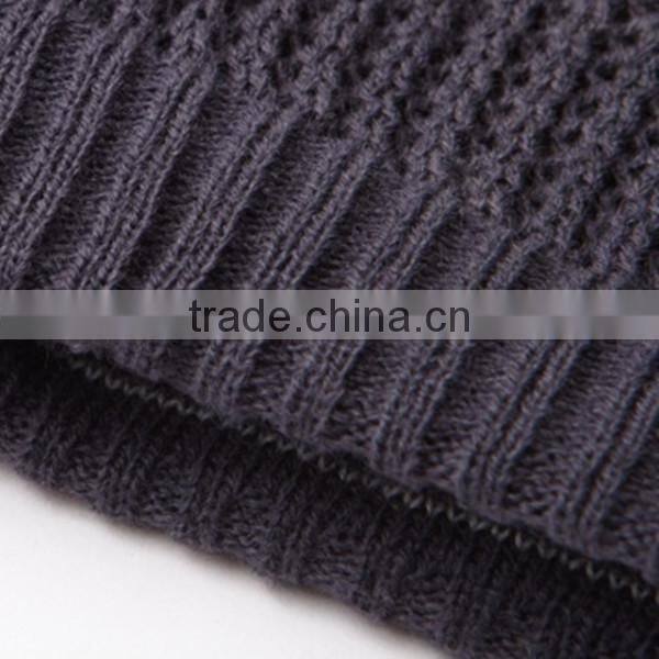 Fancy knitting pattern fashion men winter bucket hat