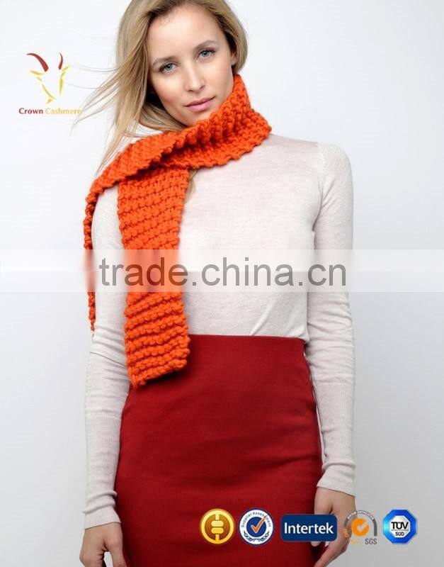3gg Warm Cashmere Merino Wool Lady Knit Scarf Womens