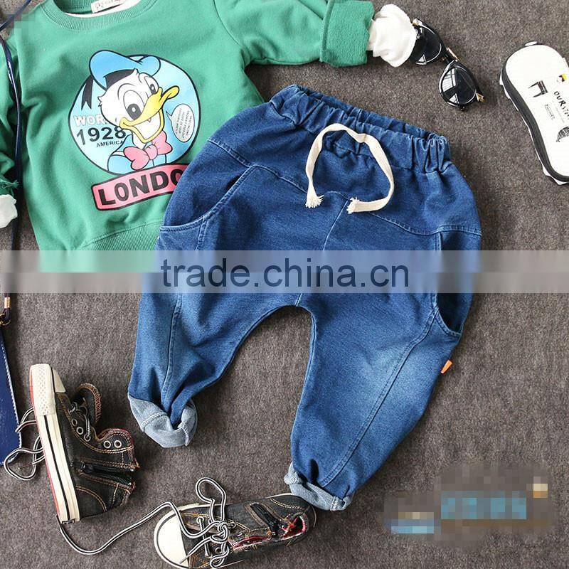 2-8 years Wholesale 2017 New Autumn Cotton Patchwork Pockets Boys Pants